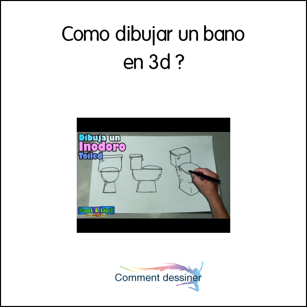 Como dibujar un baño en 3d